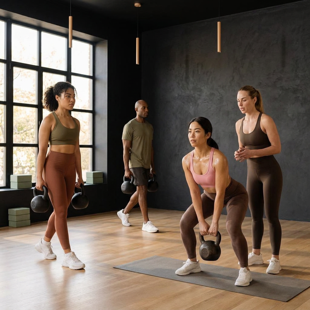 Strength & Conditioning class at The Sweat Social